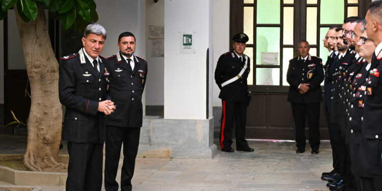 Trapani: il Generale di Brigata Ubaldo del Monaco, comandante della Legione Carabinieri Sicilia, in visita al comando provinciale