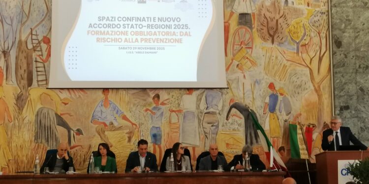 Sicurezza sul lavoro, partecipazione straordinaria al convegno su “Spazi confinati e accordo Stato- Regioni”