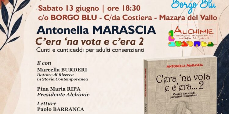 Sabato la presentazione di “C’era ‘na vota e c’era…2”, il nuovo viaggio di Antonella Marascia nella tradizione orale siciliana