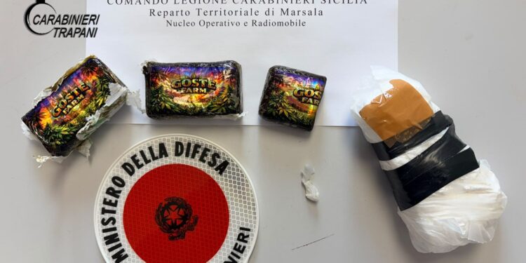 Marsala. Getta droga dal finestrino alla vista dei Carabinieri. Arrestato marsalese di 43 anni