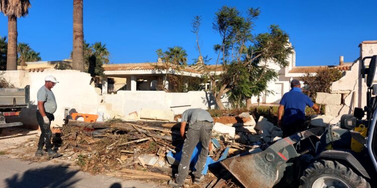 Petrosino, proseguono gli interventi dopo il tornado