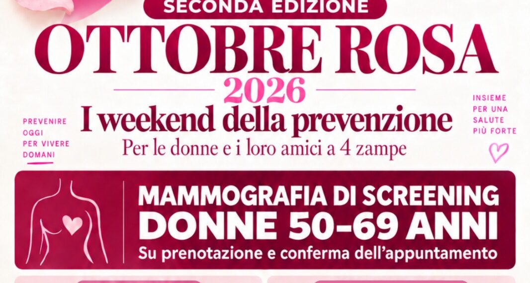 Torna “Ottobre Rosa”, i weekend della prevenzione per le donne e i loro amici a 4 zampe